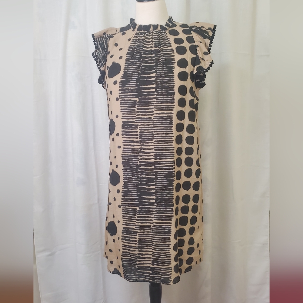 THML Black and Tan Dress XS  NWT